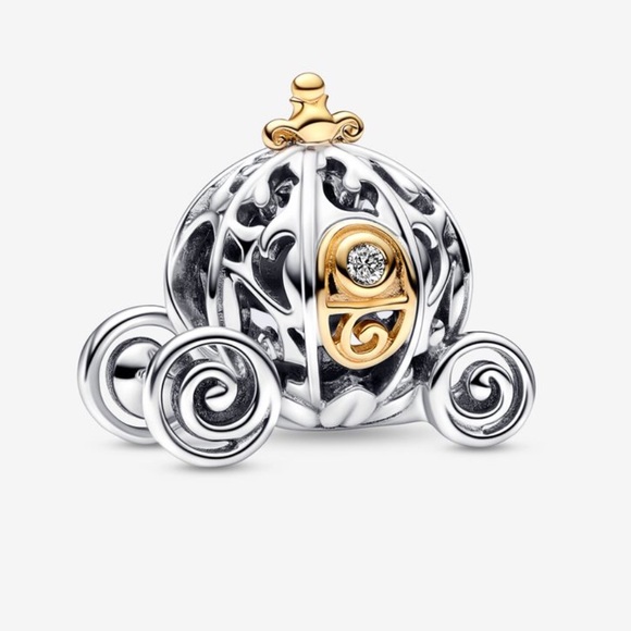 Pandora Moments Snake Chain Bracelet With Two Disney Charms - Picture 3 of 5